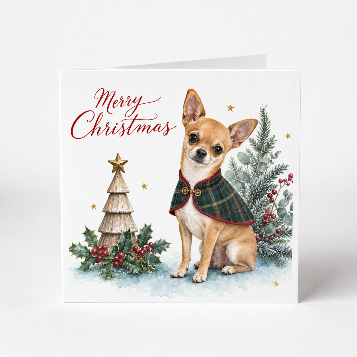 Festive Chihuahua Christmas Cards - Pack of 5