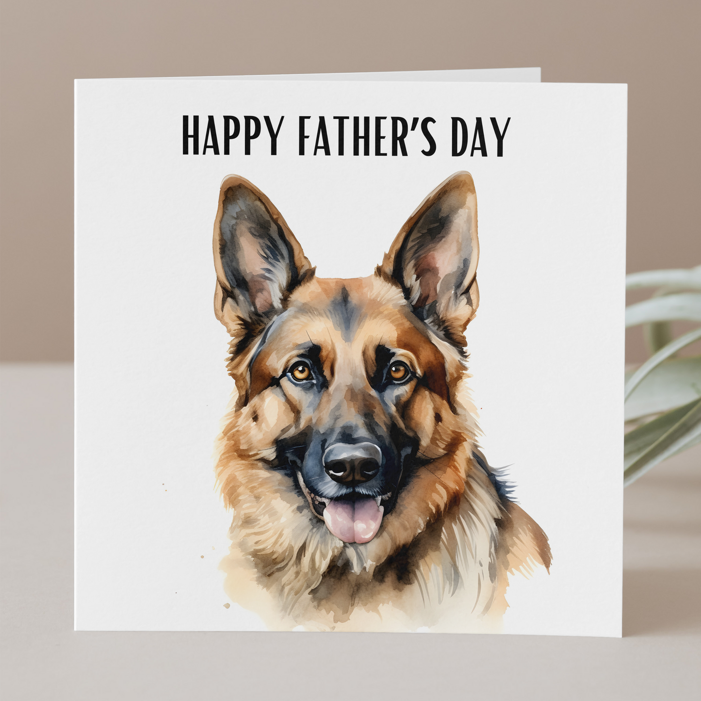 German Shepherd Father's Day Card