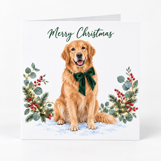 Golden Retriever Christmas Cards – Pack of 5