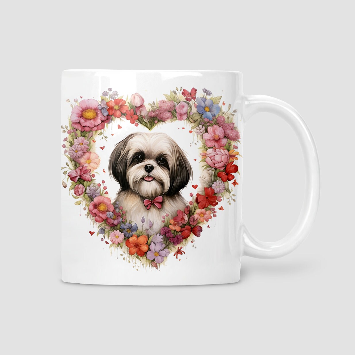 Shih Tzu birthday card for Mum, From the dog, Dog Mum, Matching mug and coaster options