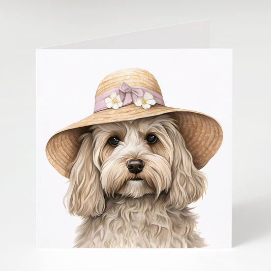 Cockapoo Easter card