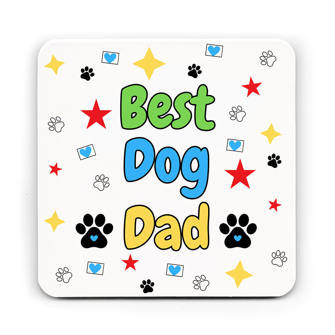 Best dog Dad card, Dad Birthday card, Father's day card, from the dog, Matching mug and coaster options.