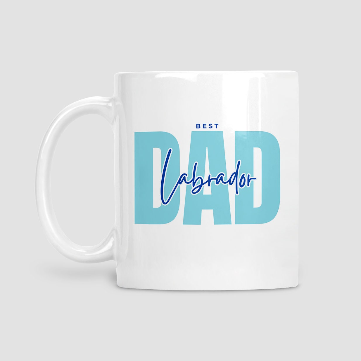 Best Labrador Dad card Father's Day or birthday card, Matching mug and coaster options available.