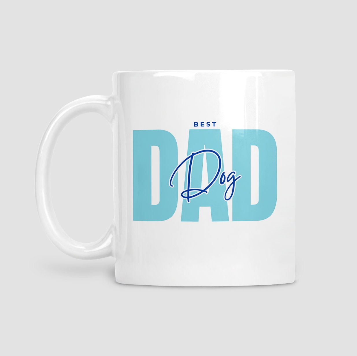 Father's Day card from the dog, Best dog Dad card, Dad Birthday card, From the dog, Matching mug and coaster options.