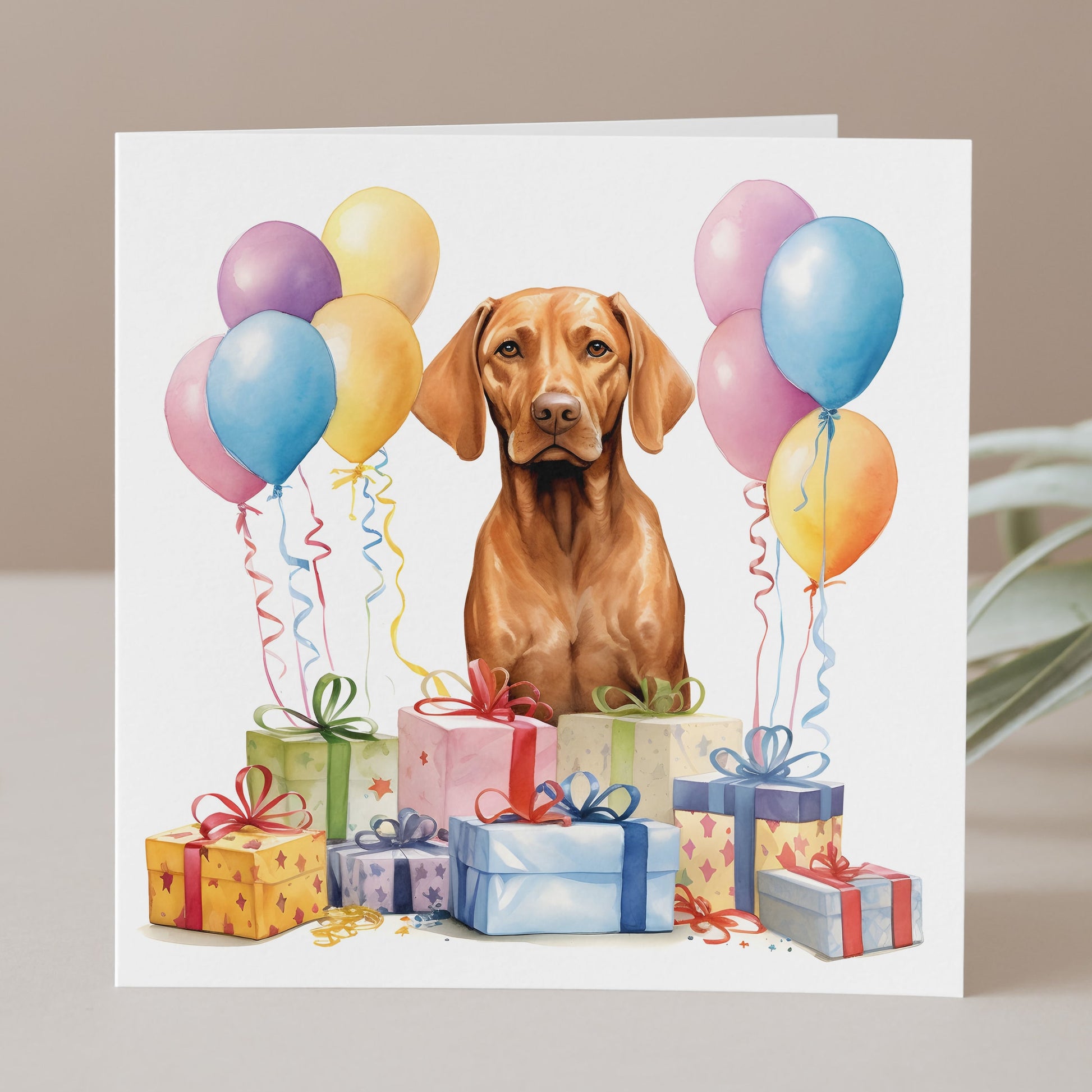 Hungarian vizsla Birthday Card, From the dog, For the dog, Cute vizsla, Dog lover gift, Dog Birthday Card, Vizsla lover, Watercolour