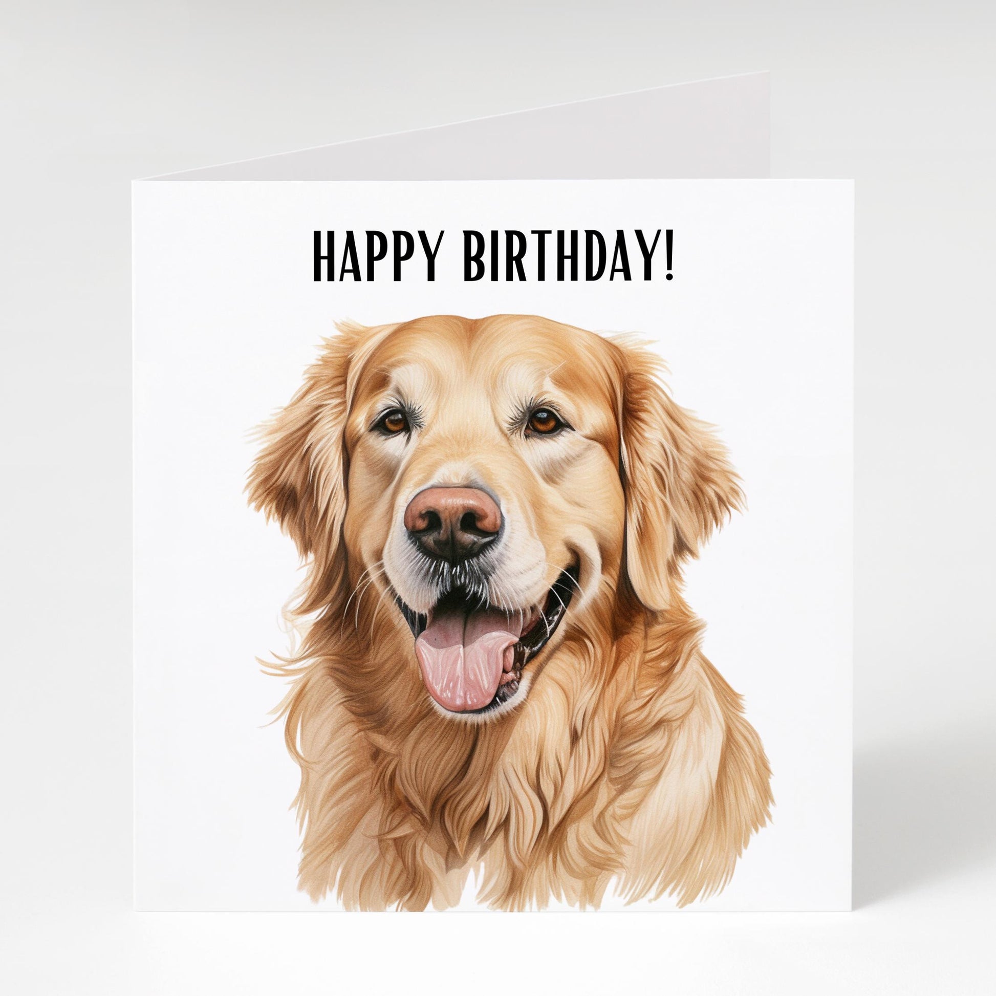Golden retriever, Birthday card, Golden retriever card, Golden retriever Mum, Golden retriever Dad,