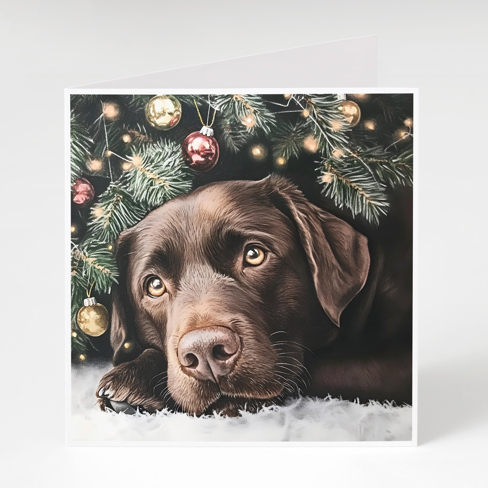 Pack of 5 Labrador Christmas Cards, Cute Dog Xmas Cards, Perfect for labrador lovers, 300gsm card