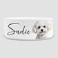 Personalised Bichon Frise Dog Bowl, Ceramic Dog Bowl, Large Dog Bowl, Bichon Gift, Bichon lover, Dog gift
