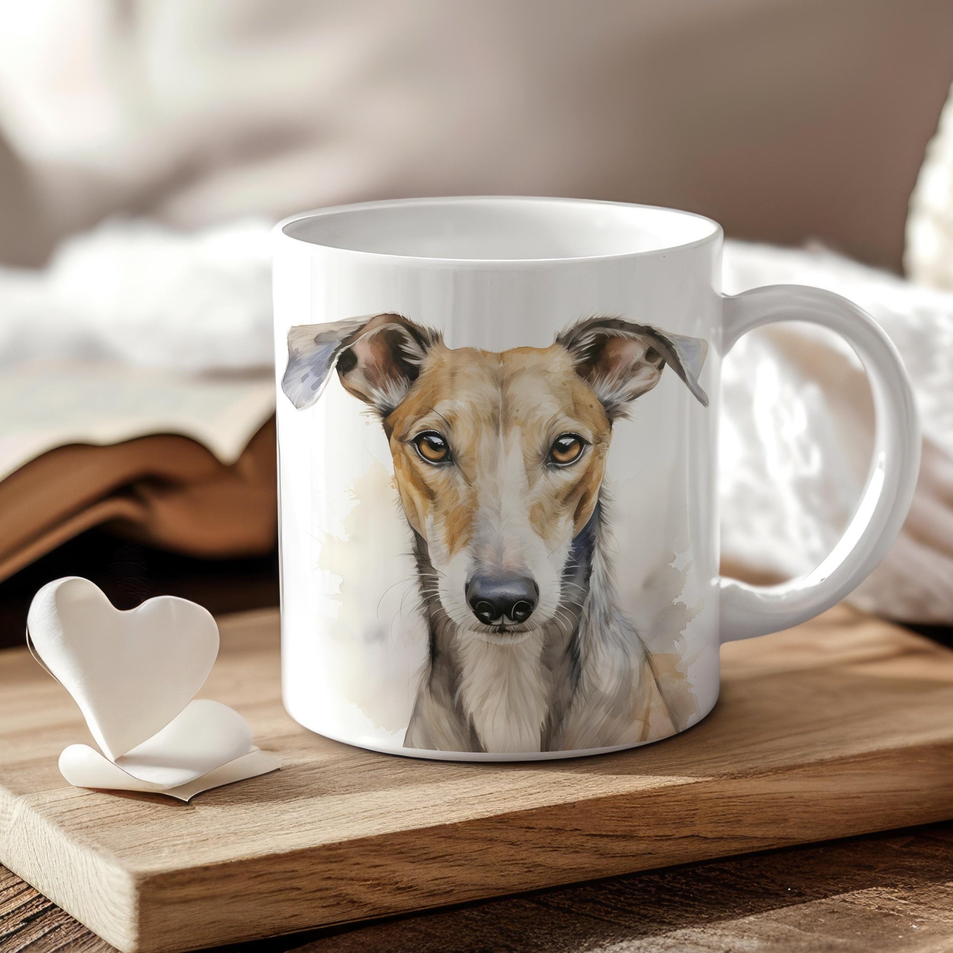 Greyhound mug, Greyhound Dog lover gift, Greyhound gift, watercolour mug, gifts, Cup, Mug for Her, Mug for Him, Gifts for Dog Lovers