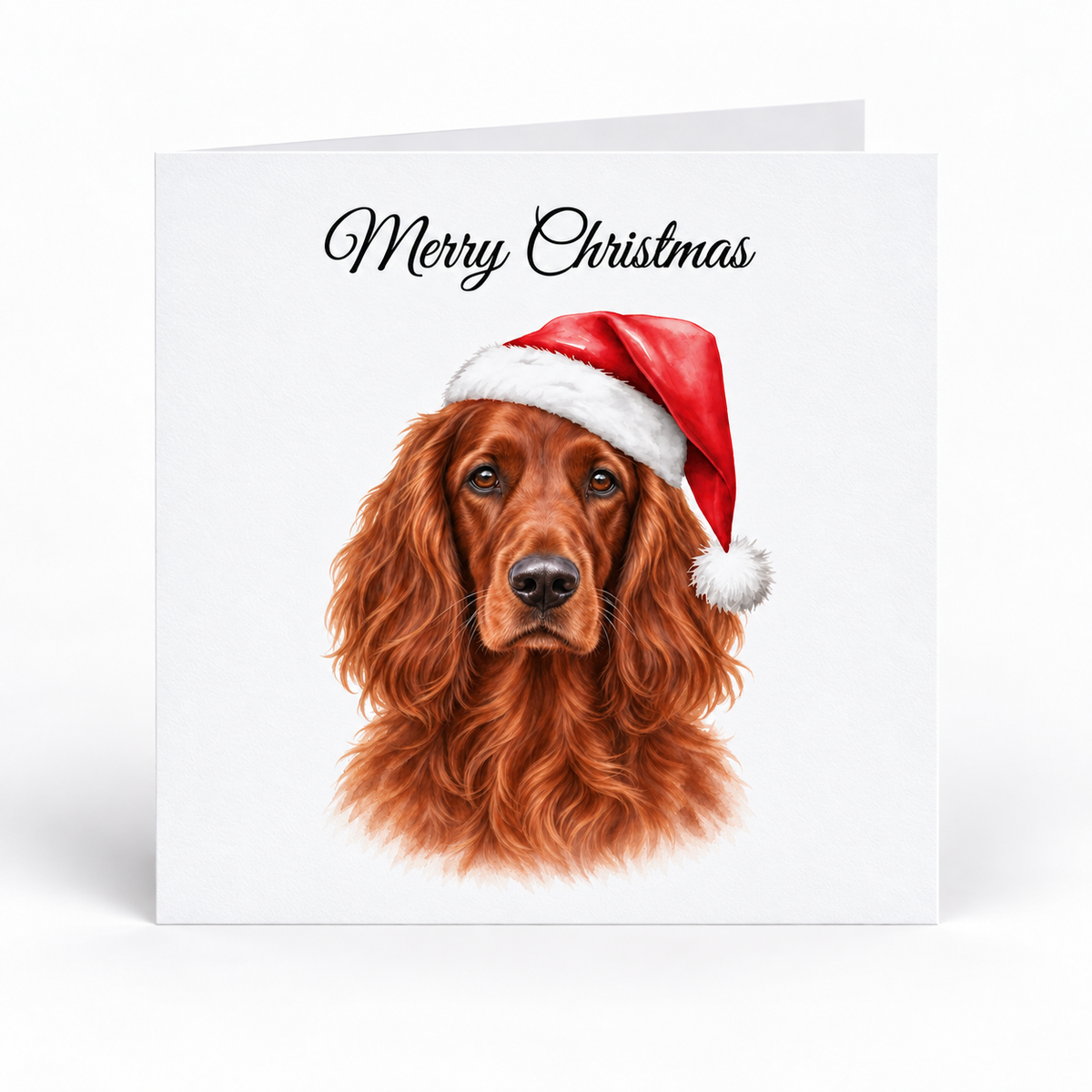 Irish Setter Santa Hat Christmas Cards - Pack of 5