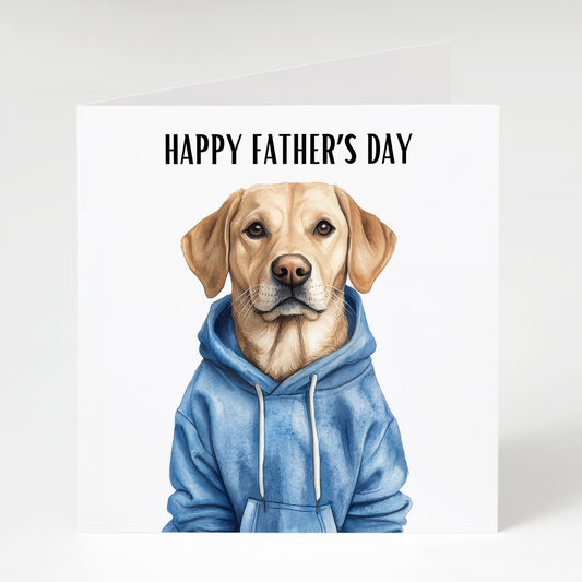 Labrador in Hoodie Father's Day