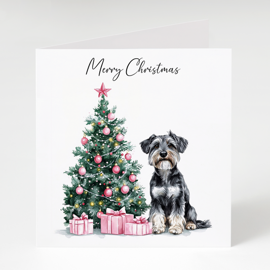 Schnauzer Christmas Card