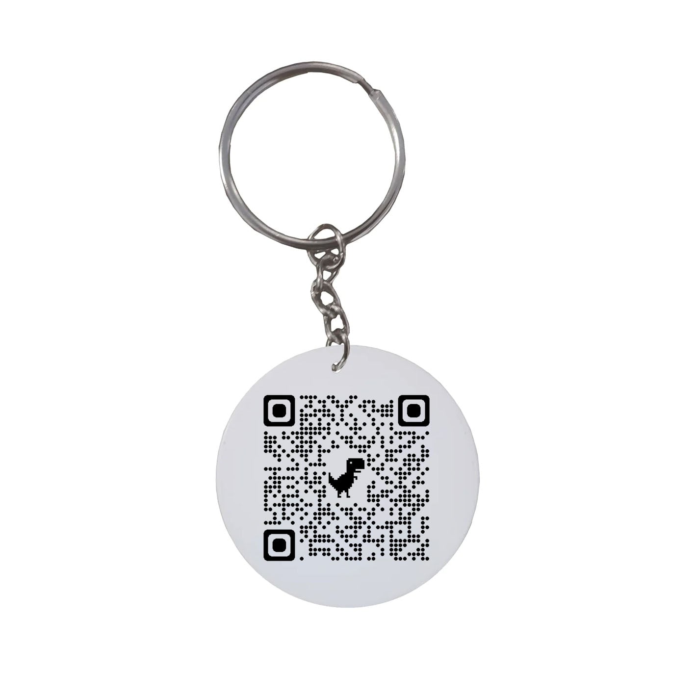 Custom keyring with QR code