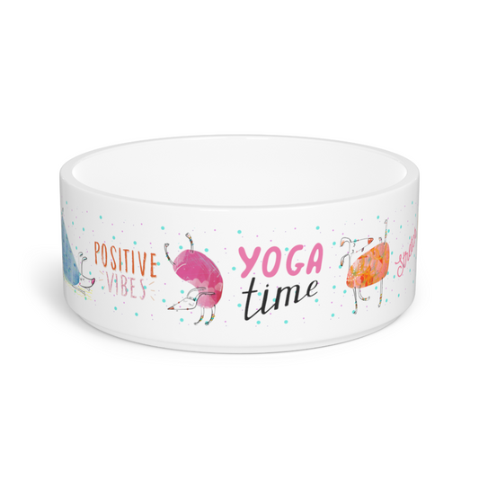 Dog yoga dog bowl