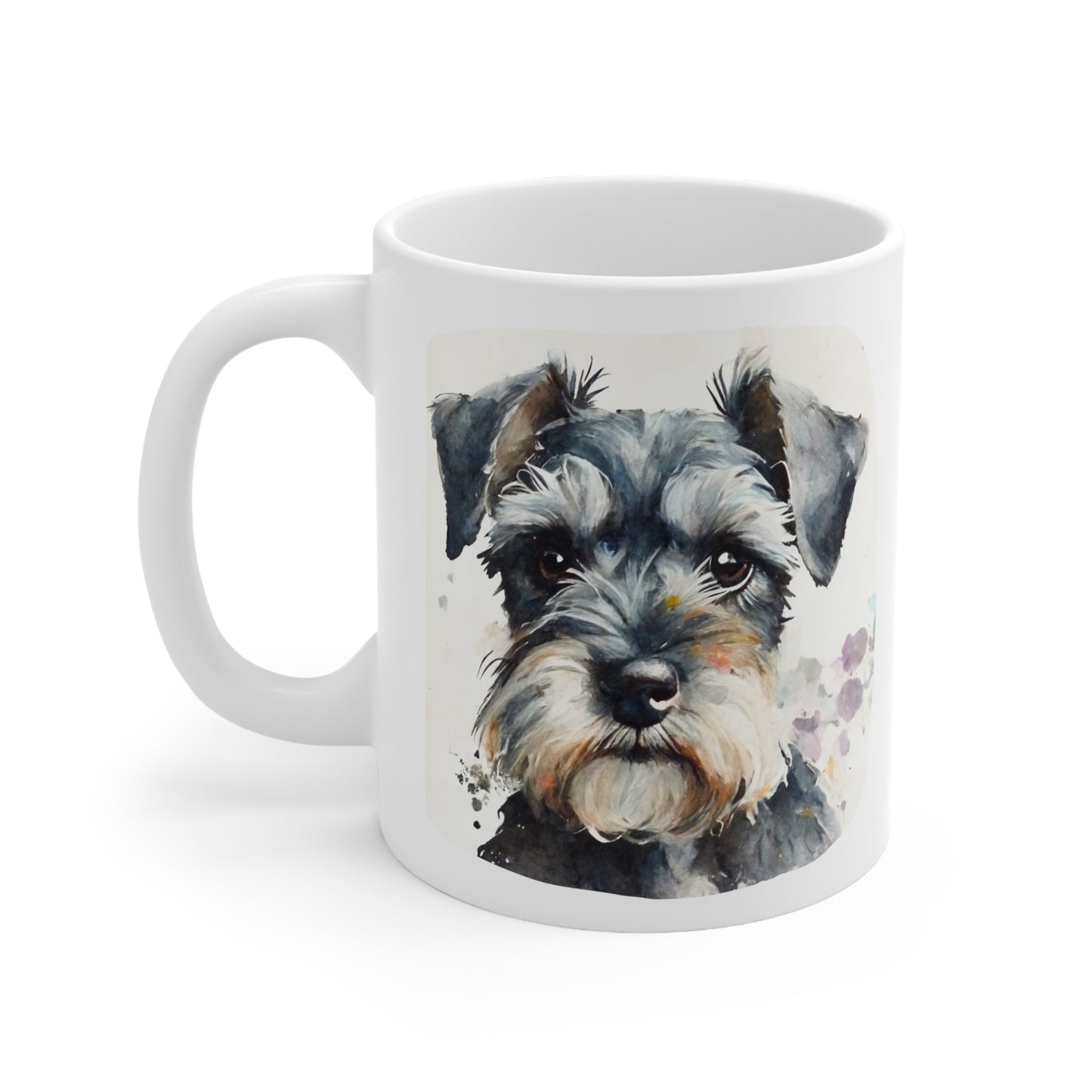 Schnauzer mug, Schnauzer watercolour mug, Schnauzer coaster, Mother's Day gift, Schnauzer lover gift, coaster also available,