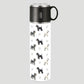 Schnauzers flask, Schnauzer lover gift, Dog lover gift, Miniature Schnauzer, Standard schnauzer, flask with cup, 500ml drinks bottle