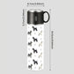 Schnauzers flask, Schnauzer lover gift, Dog lover gift, Miniature Schnauzer, Standard schnauzer, flask with cup, 500ml drinks bottle