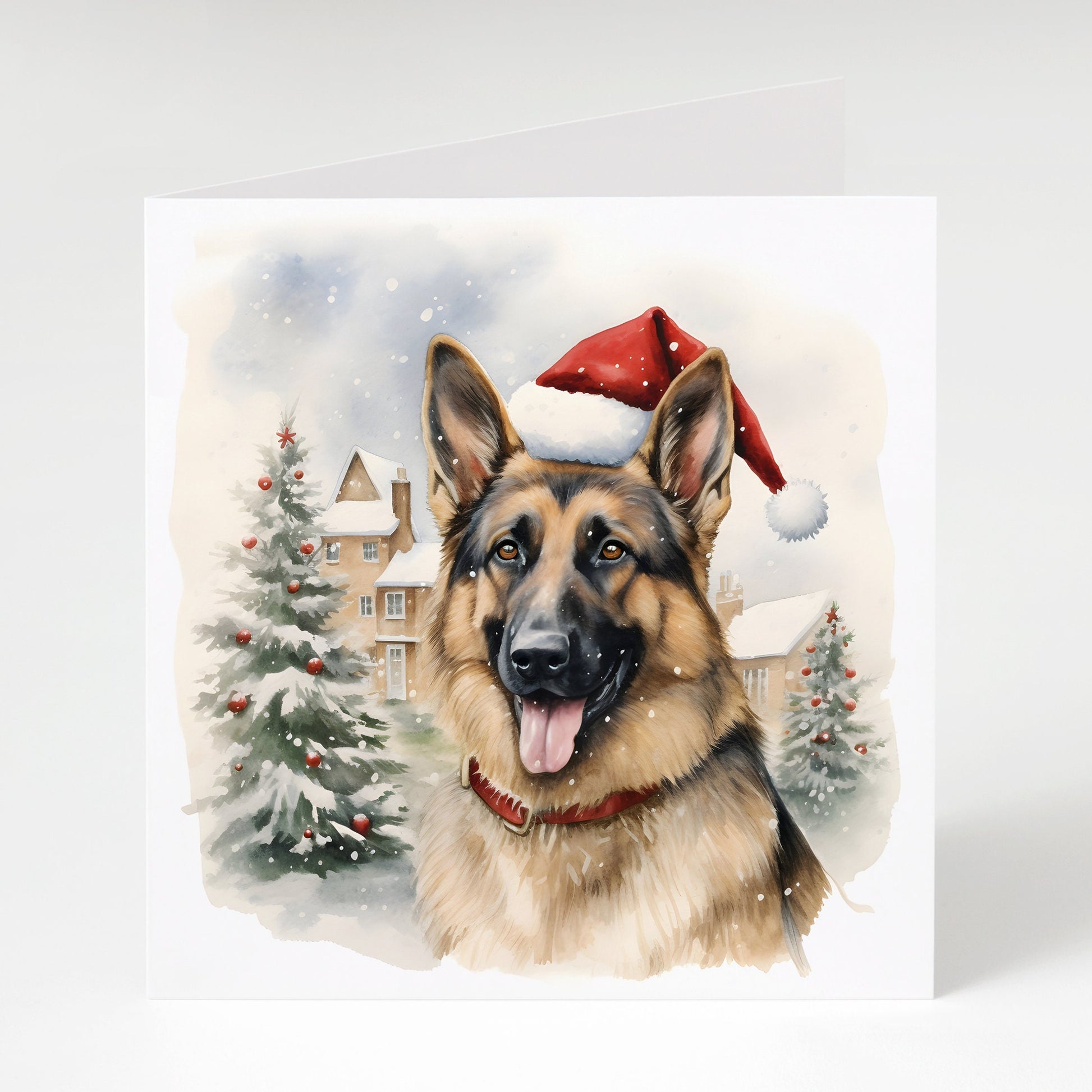 German Shepherd Christmas Cards pack of 5, Cute Dog Xmas Cards, Perfect for German Shepherd lovers, 300gsm card