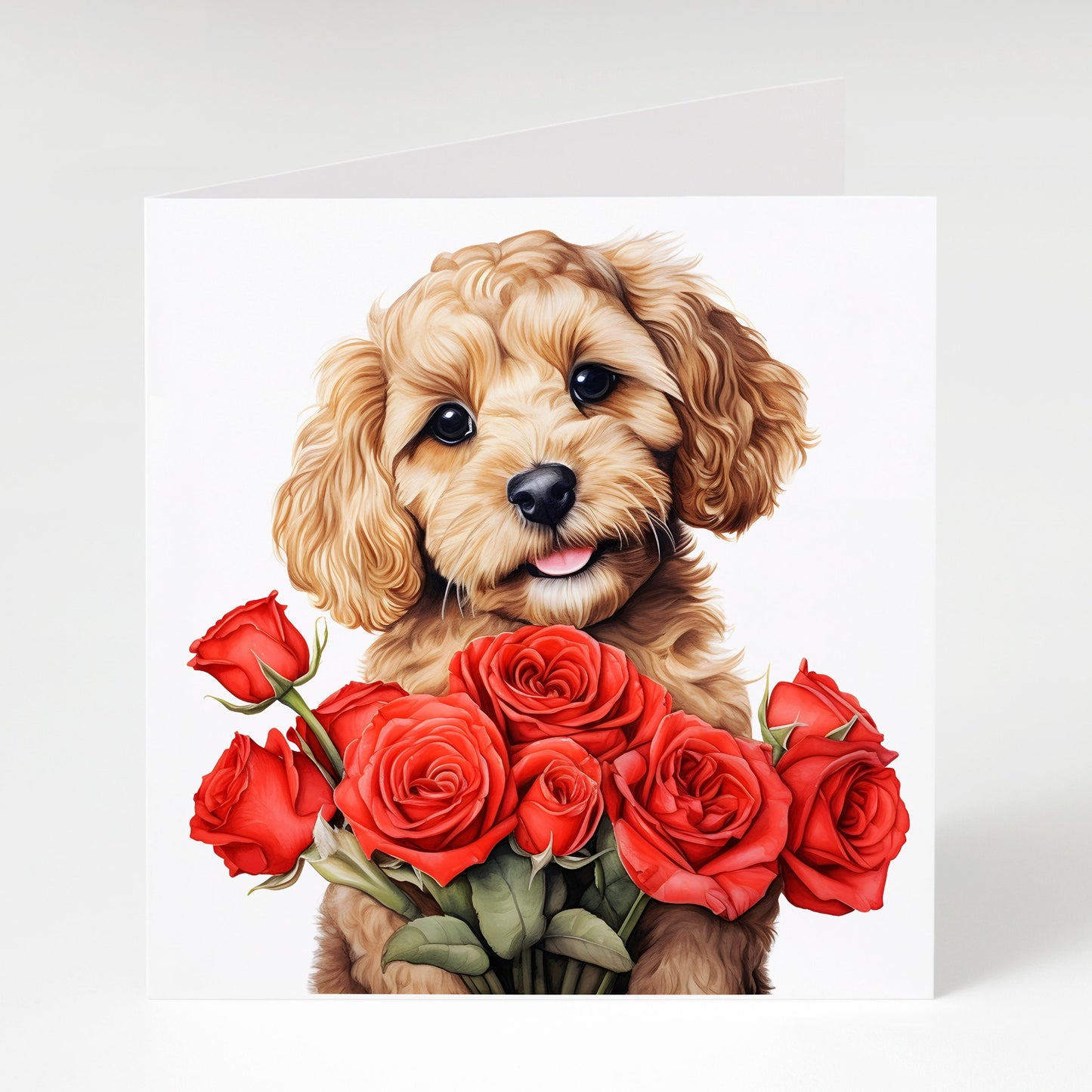 Cockapoo valentine's Day card