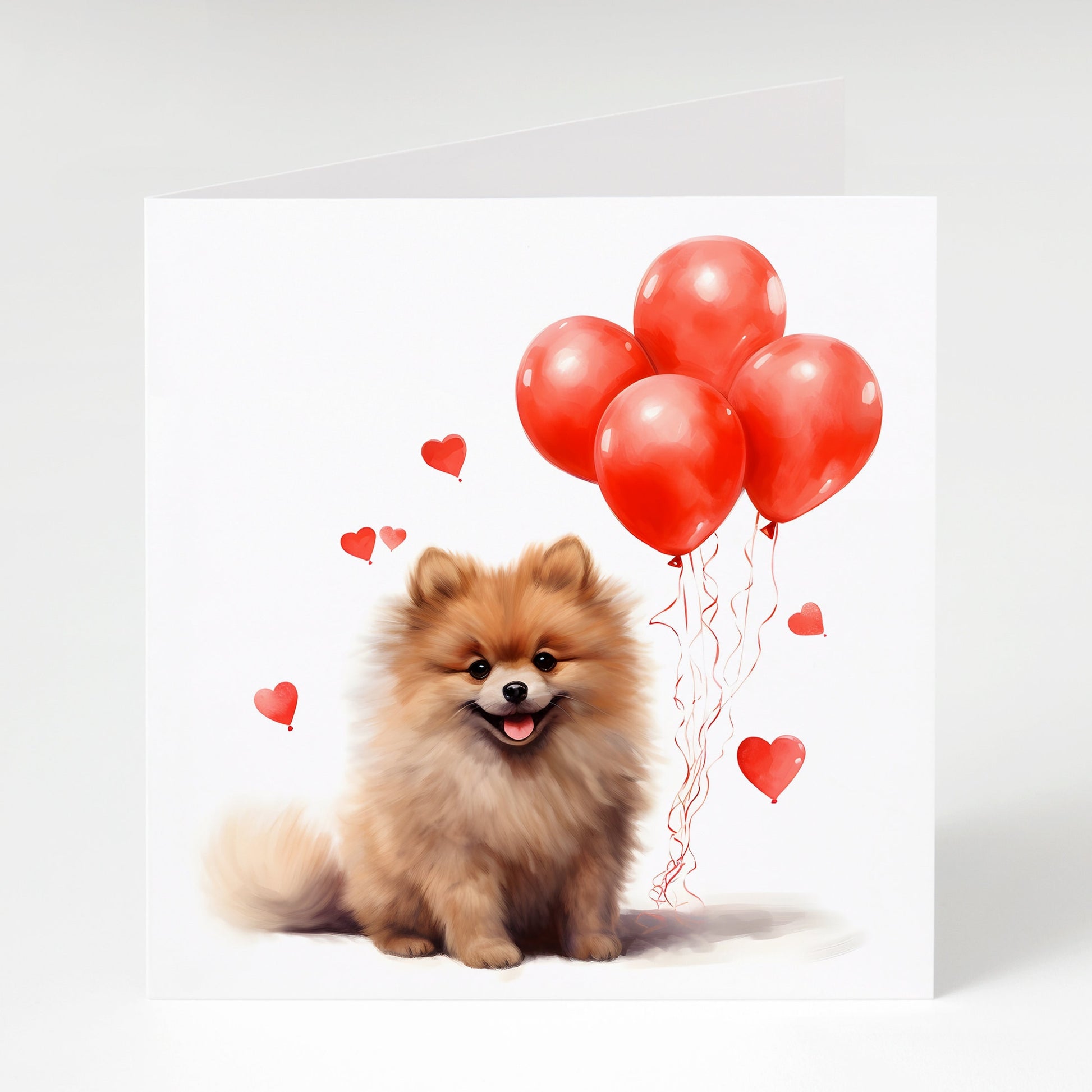 Pomeranian Valentine's Day Card