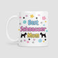 Best Schnauzer Mum card, Schnauzer Easter card, Birthday card, from the dog, Matching mug and coaster options.