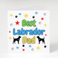 Best Labrador Dad card, Labrador Dad, Matching mug and coaster options available.